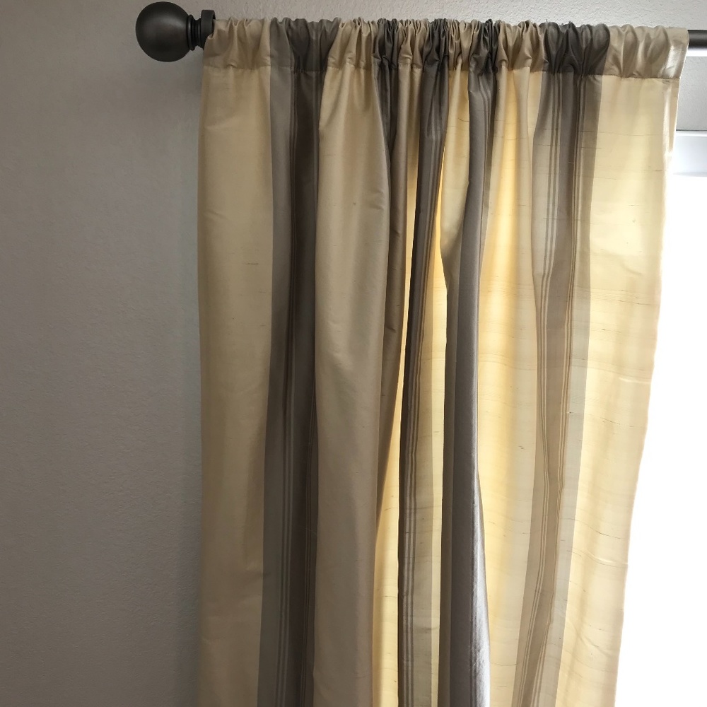 Pottery Barn ~ Silk Curtains